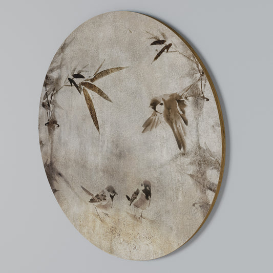 SPARROW BLISS Round Wall Art