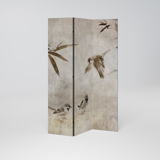SPARROW BLISS Dekorativ rumsavdelare – 3 paneler
