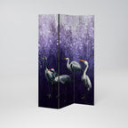 MYSTICAL CRANE GATHERING 3-Panel Room Divider