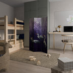 MYSTICAL CRANE GATHERING 3-Panel Room Divider