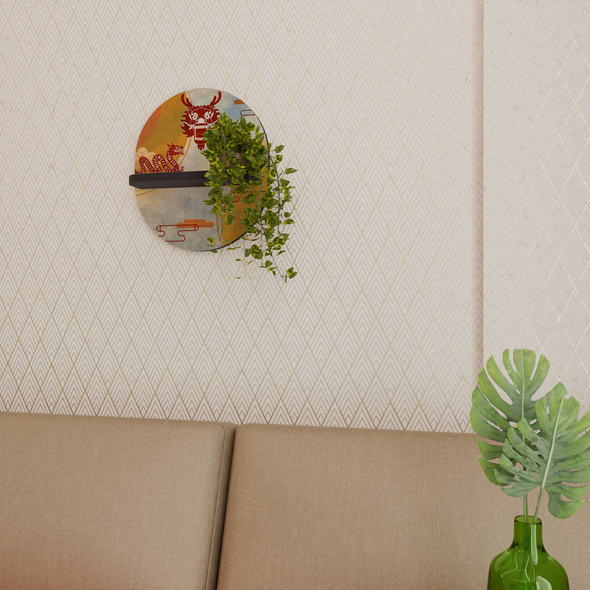 MYSTICAL DRAGON Prateleira Artística