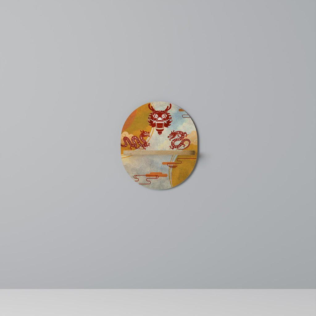 MYSTICAL DRAGON Decorative Art Shelf
