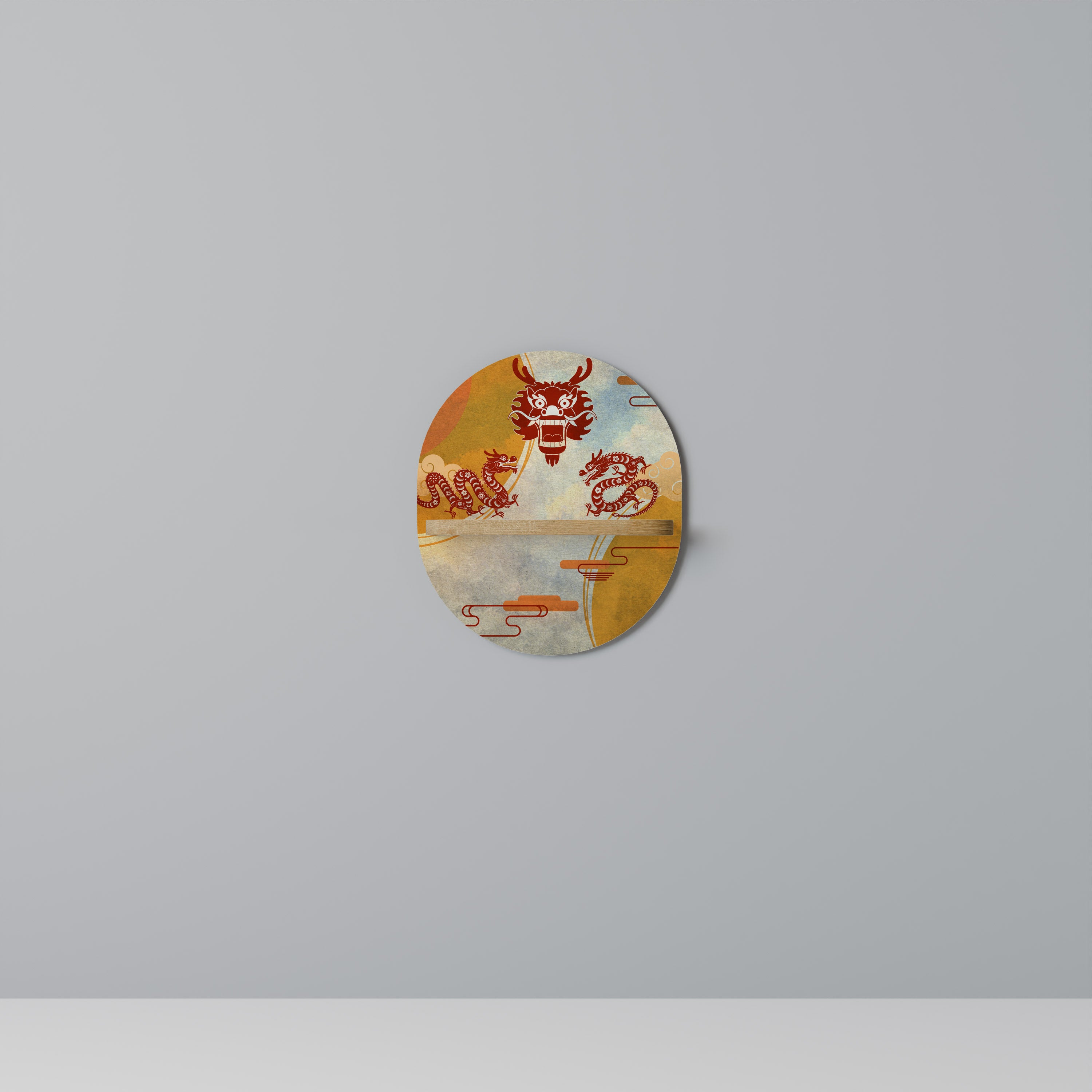 MYSTICAL DRAGON Decorative Art Shelf