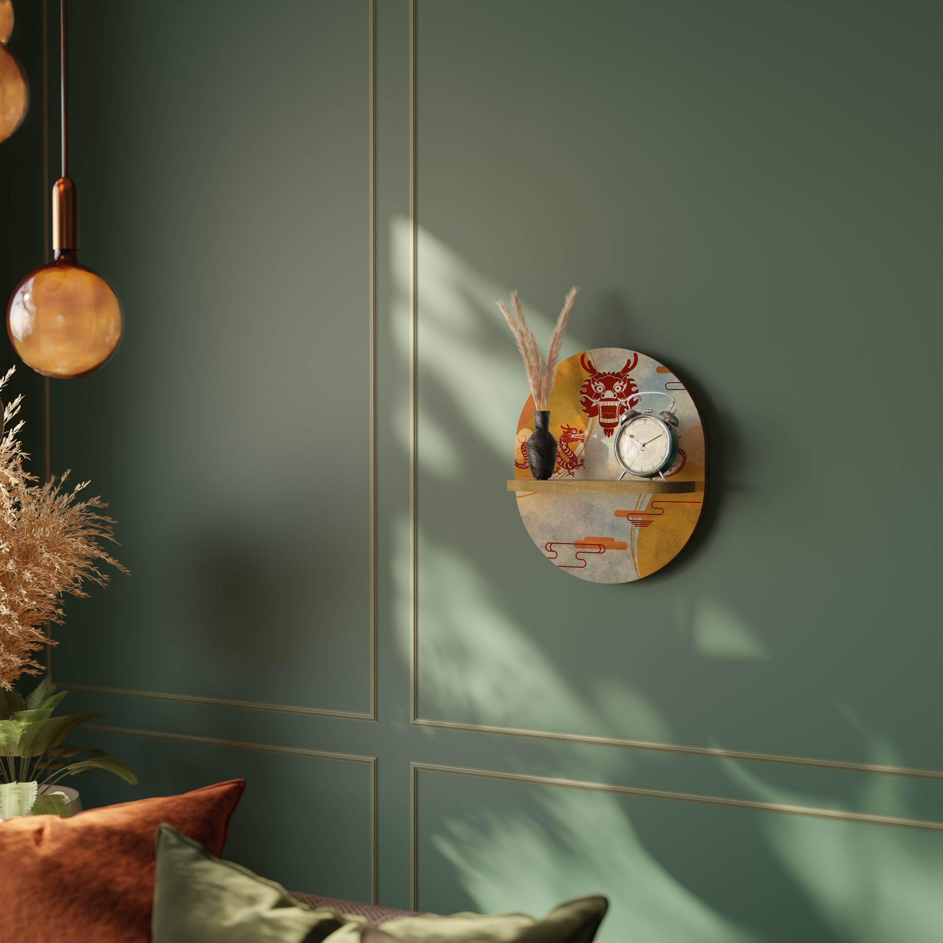 MYSTICAL DRAGON Decorative Art Shelf