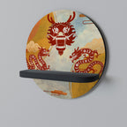 MYSTICAL DRAGON Decorative Art Shelf