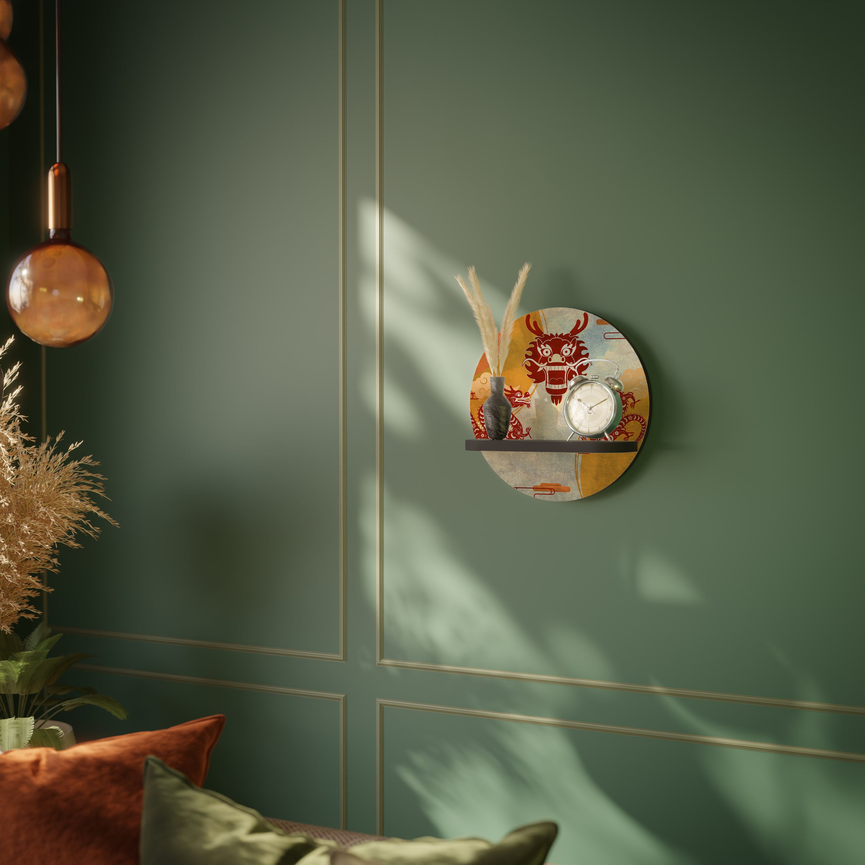 MYSTICAL DRAGON Decorative Art Shelf