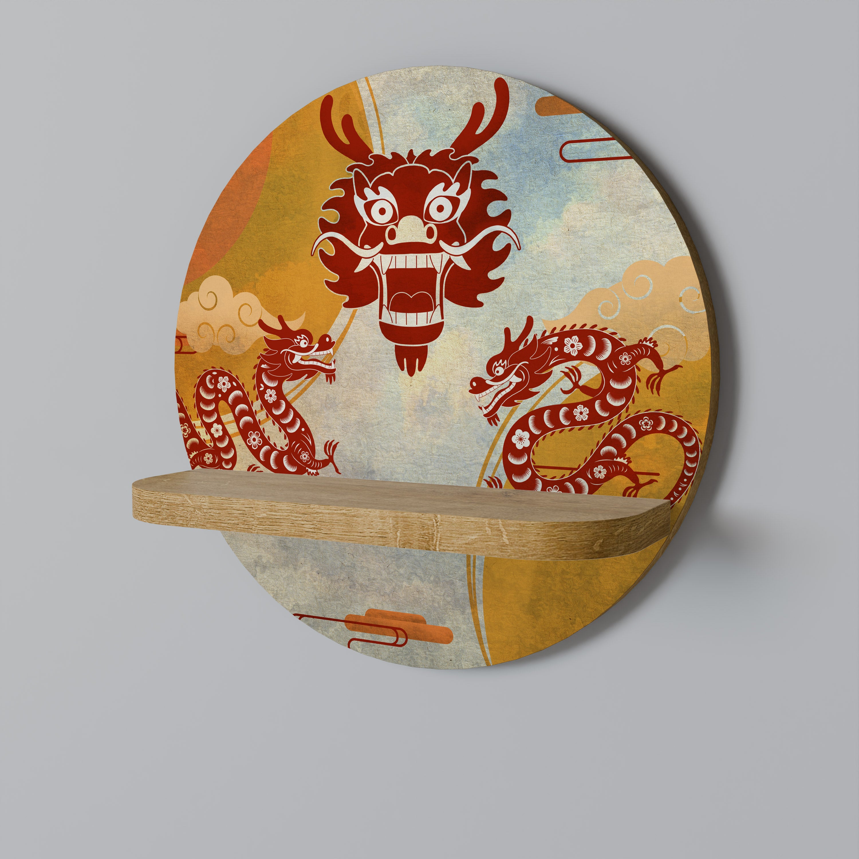 MYSTICAL DRAGON Decorative Art Shelf