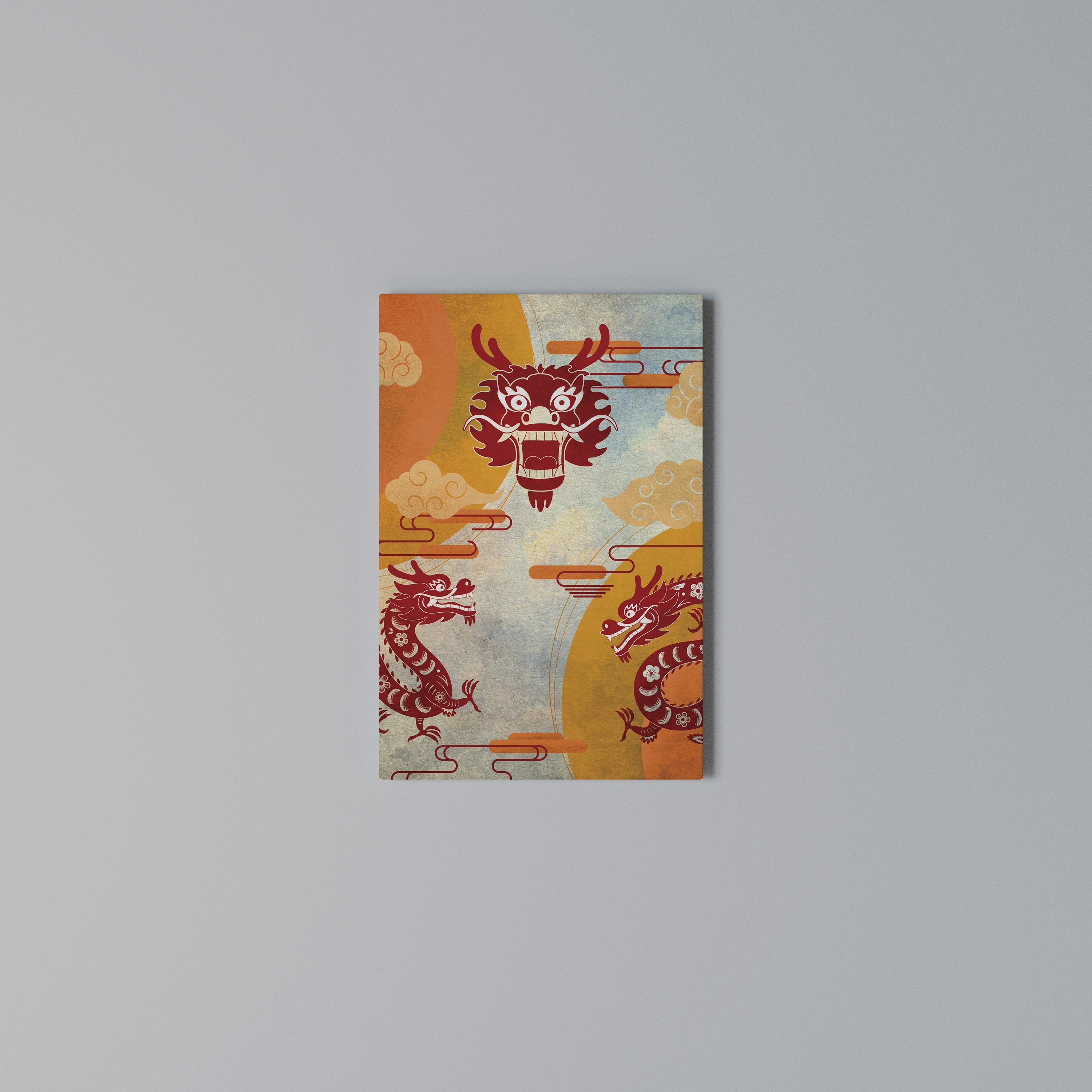 MYSTICAL DRAGON Quadro em tela vertical