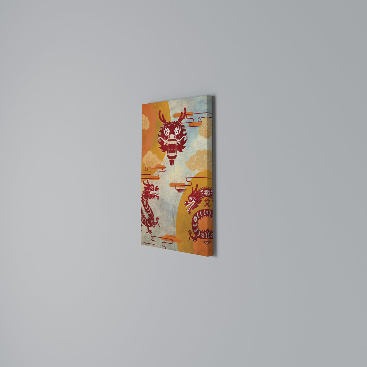 MYSTICAL DRAGON Cuadro en lienzo vertical