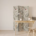 BULLFINCH SONG 3-Panel Room Divider