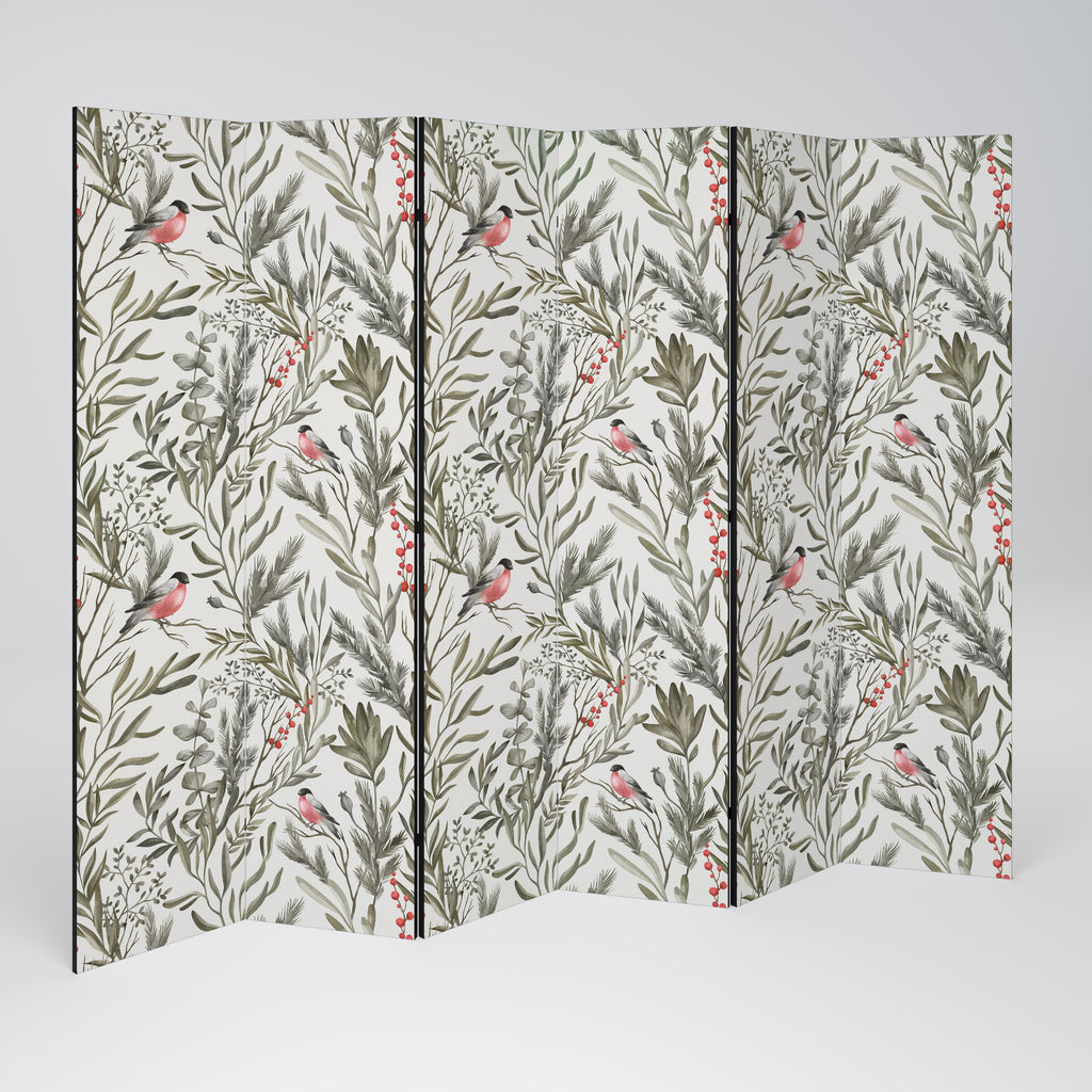 BULLFINCH SONG 6-Panel Room Divider