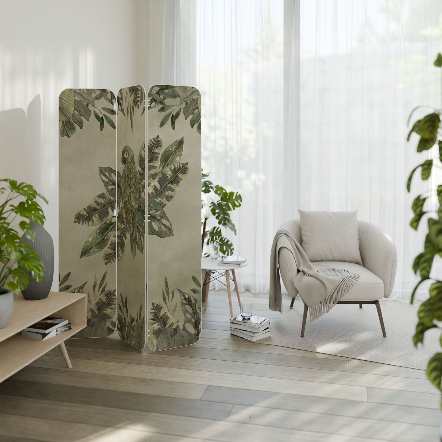 VERDANT ARINI 3-Panel Plywood Room Divider