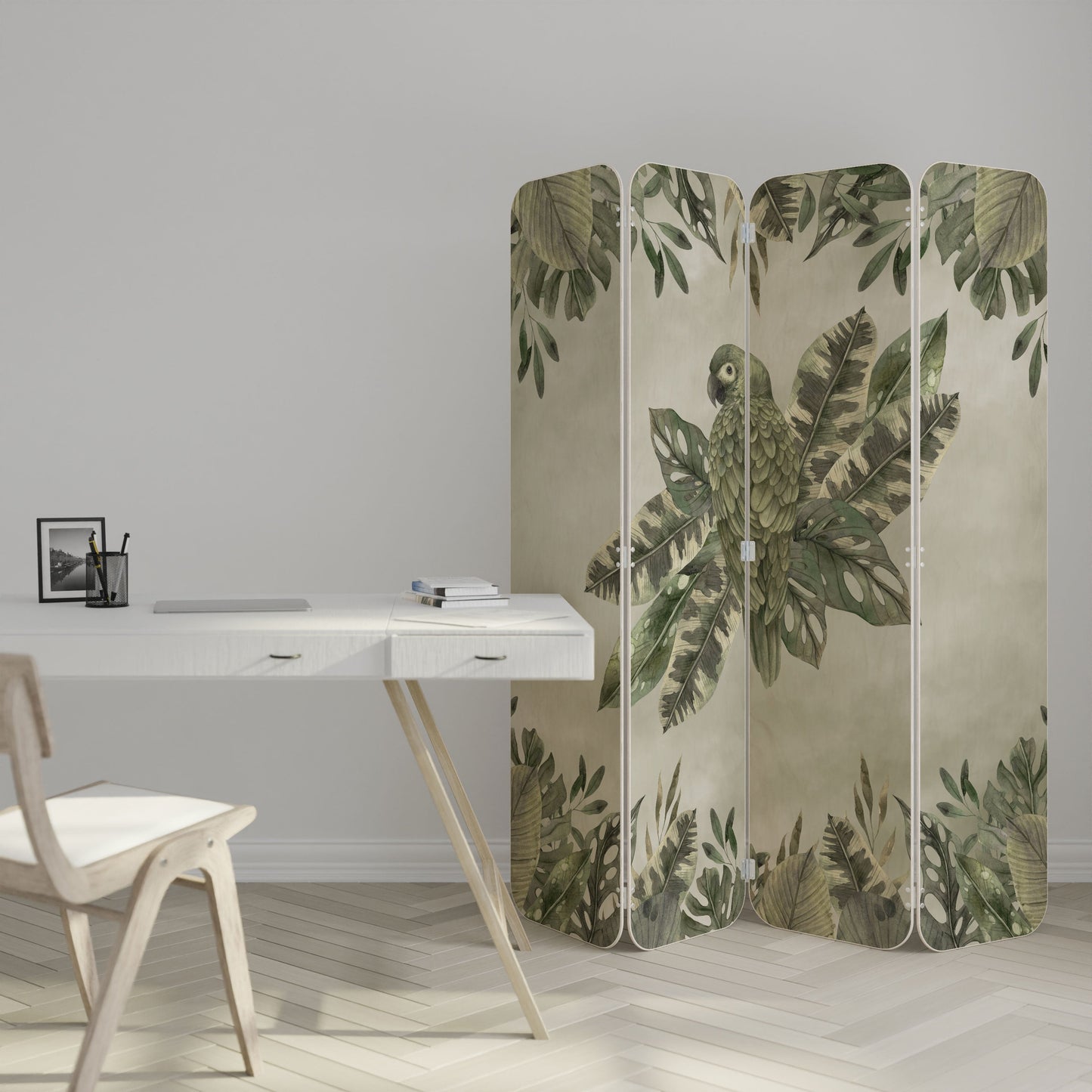 VERDANT ARINI 4-Panel Plywood Room Divider