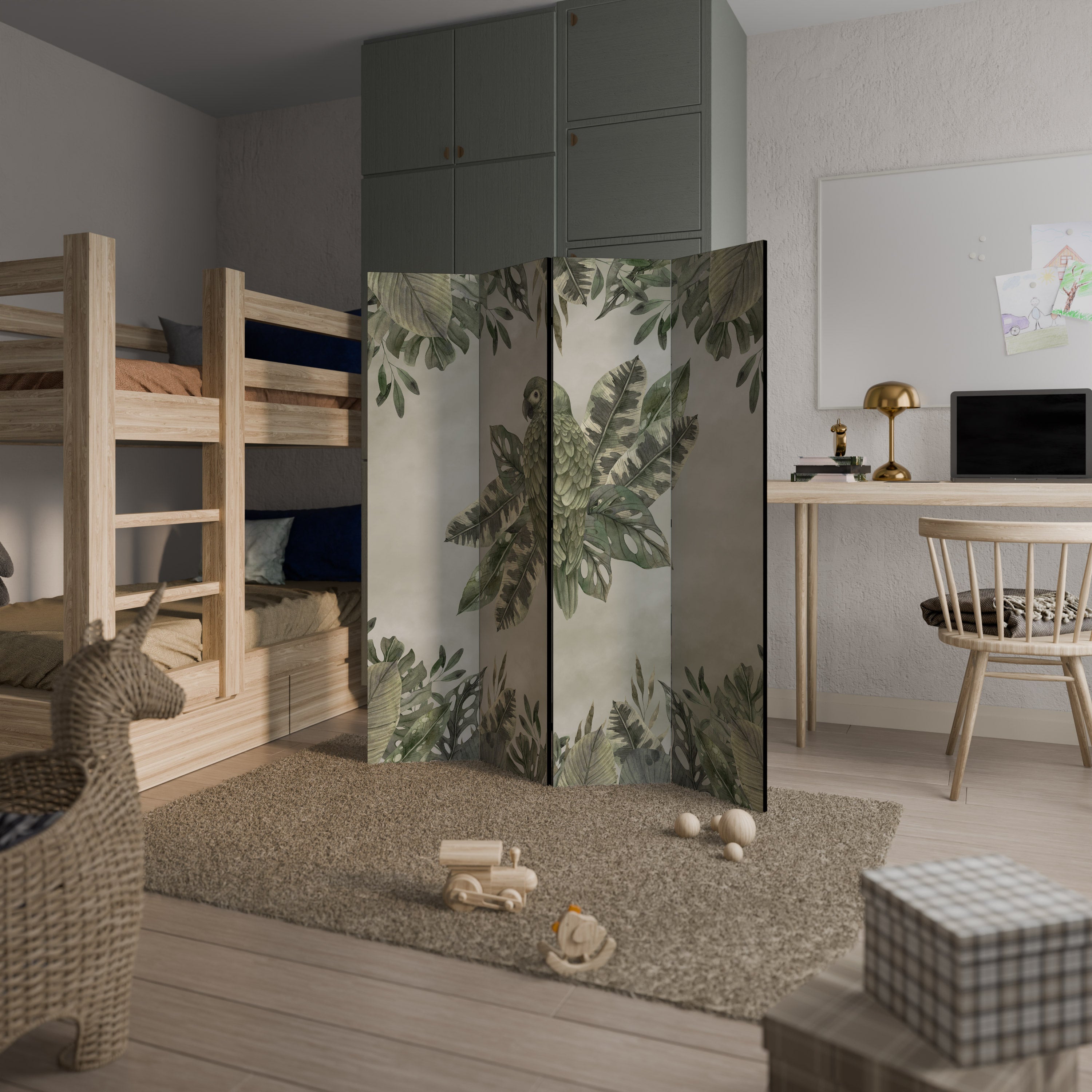 VERDANT ARINI Biombo de 4 Painéis