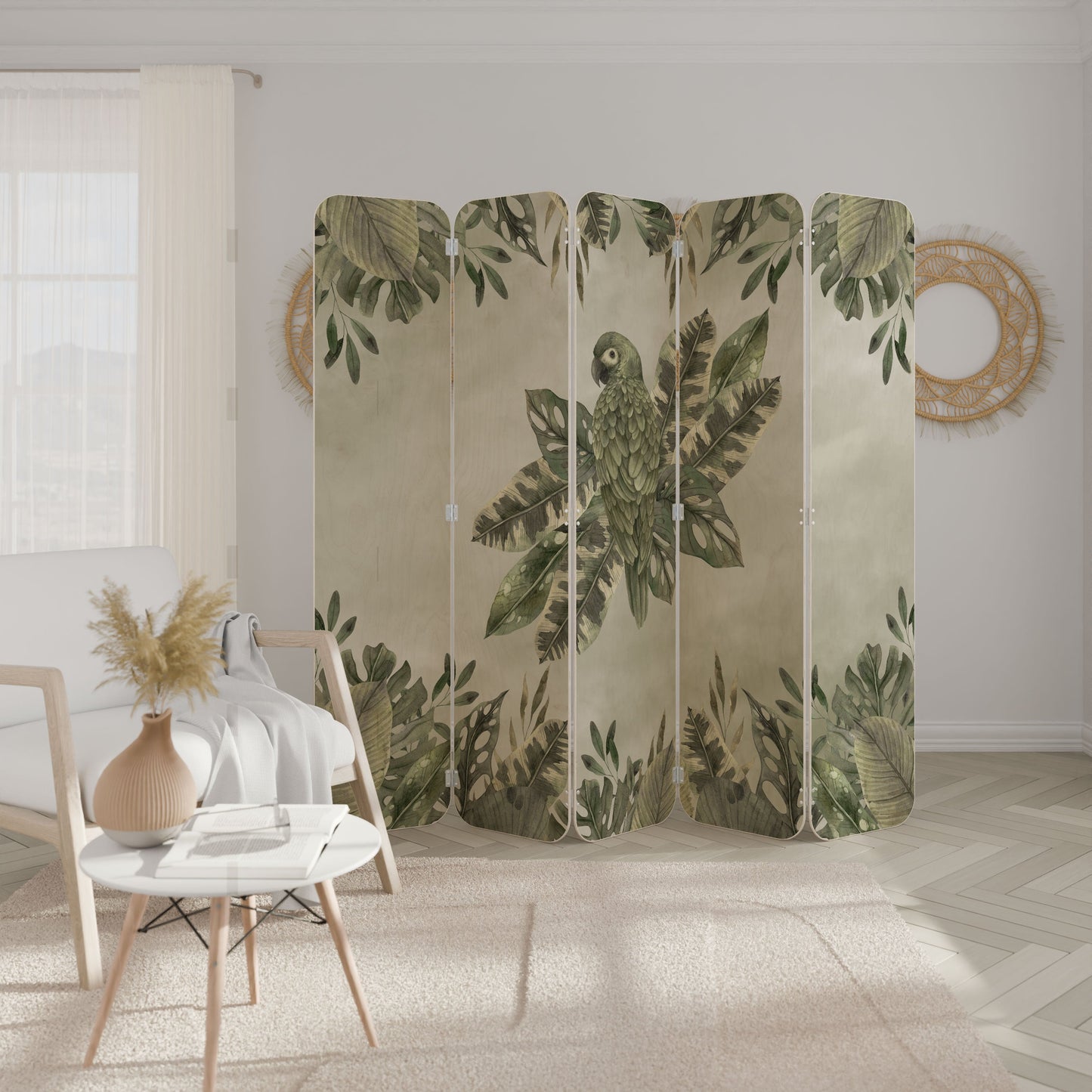 VERDANT ARINI 5-Panel Plywood Room Divider