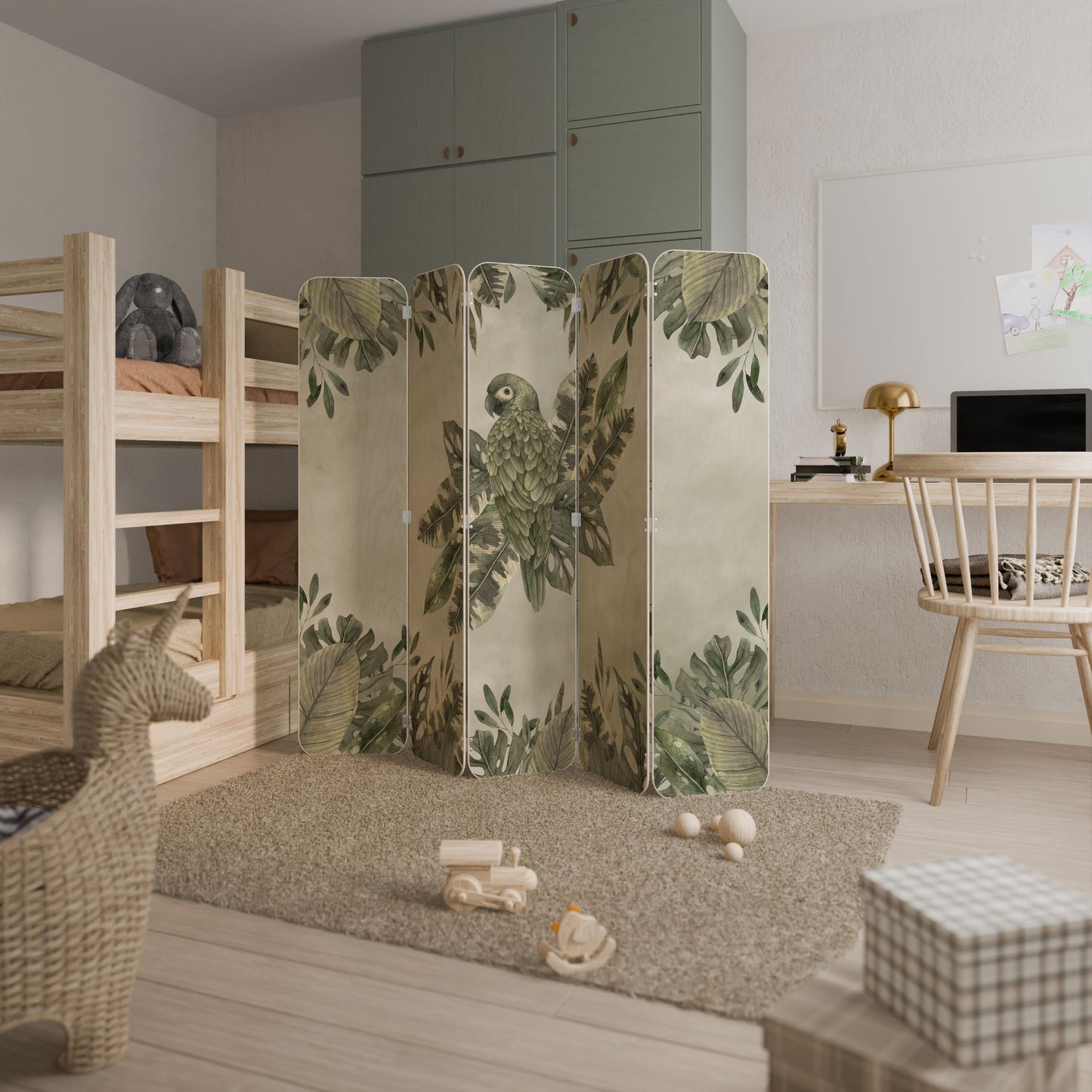 VERDANT ARINI 5-Panel Plywood Room Divider