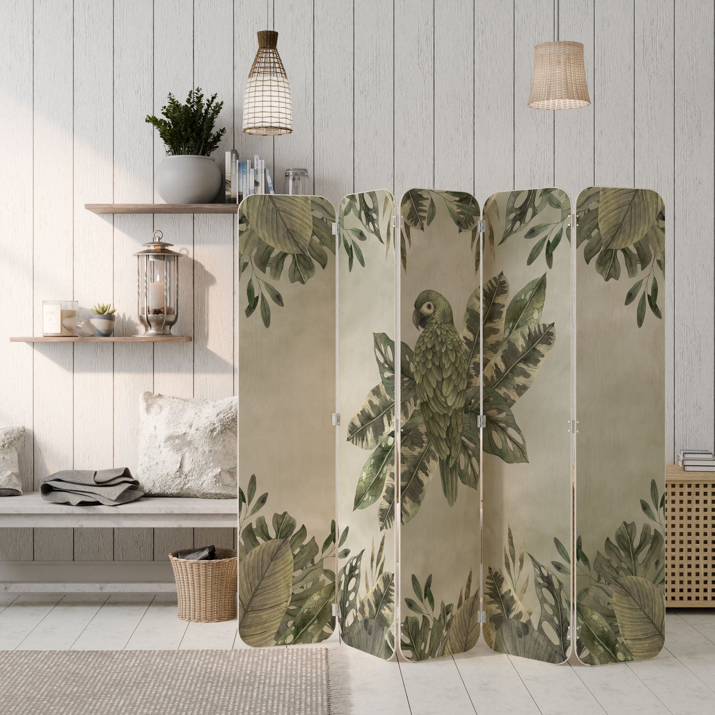 VERDANT ARINI 5-Panel Plywood Room Divider