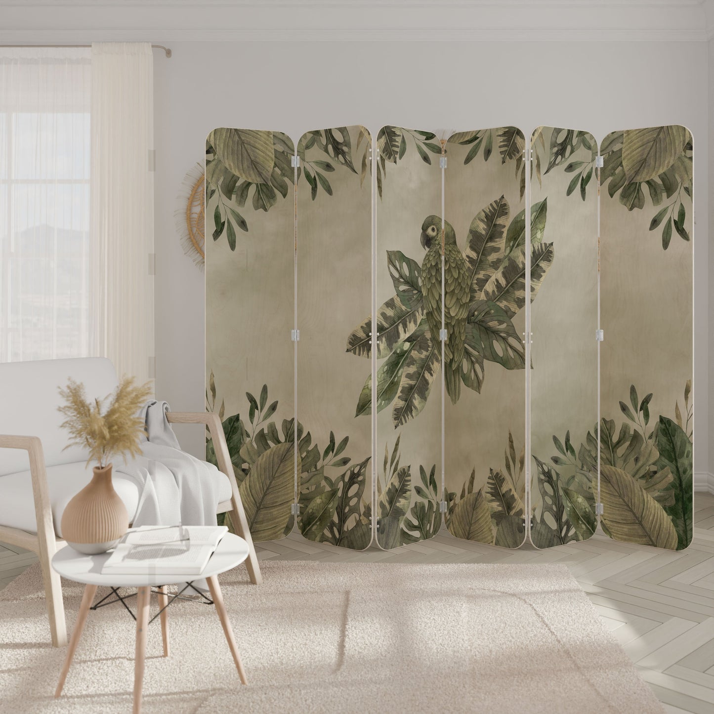 VERDANT ARINI 6-Panel Plywood Room Divider