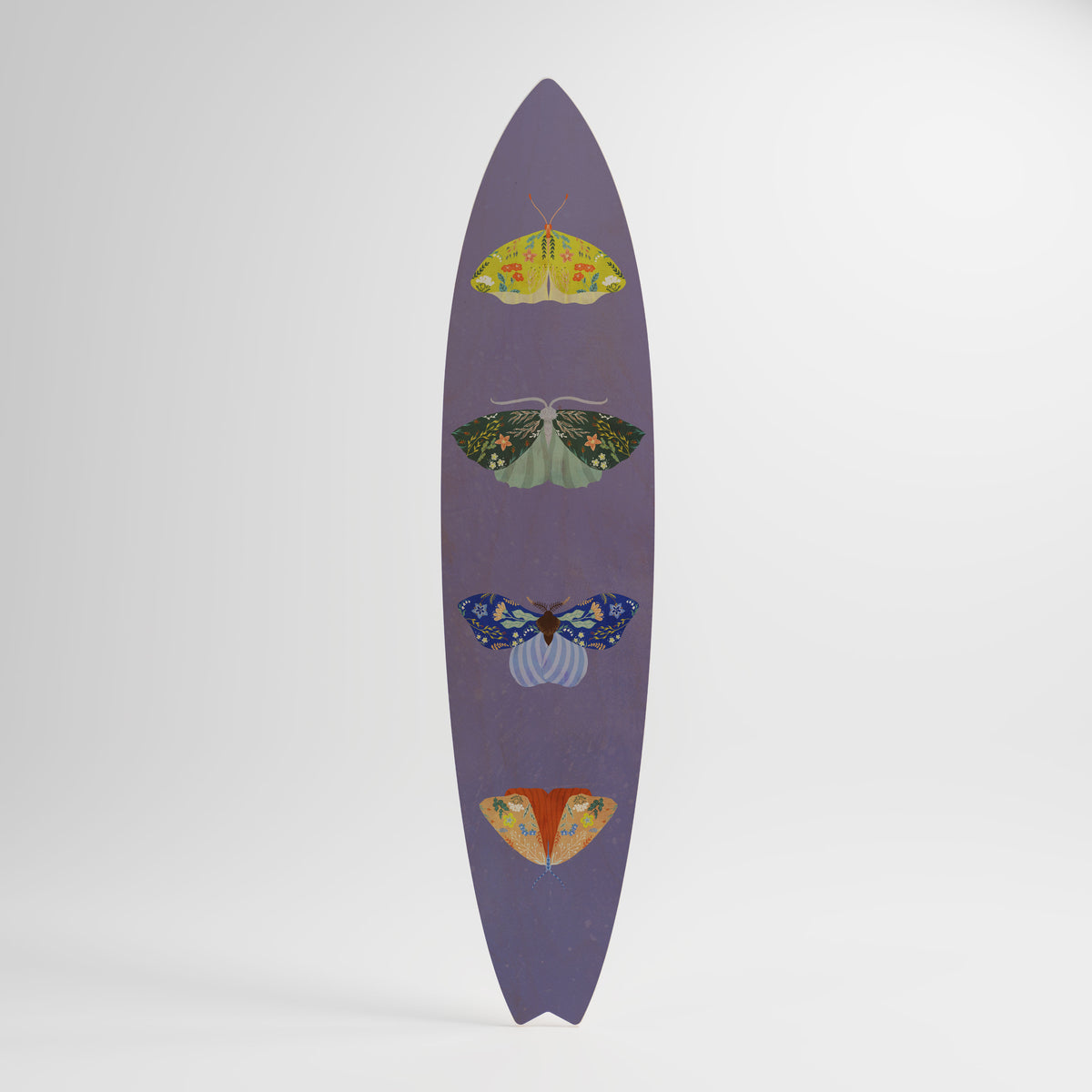 MOTH INTO THE FLAME Deko-Surfboard