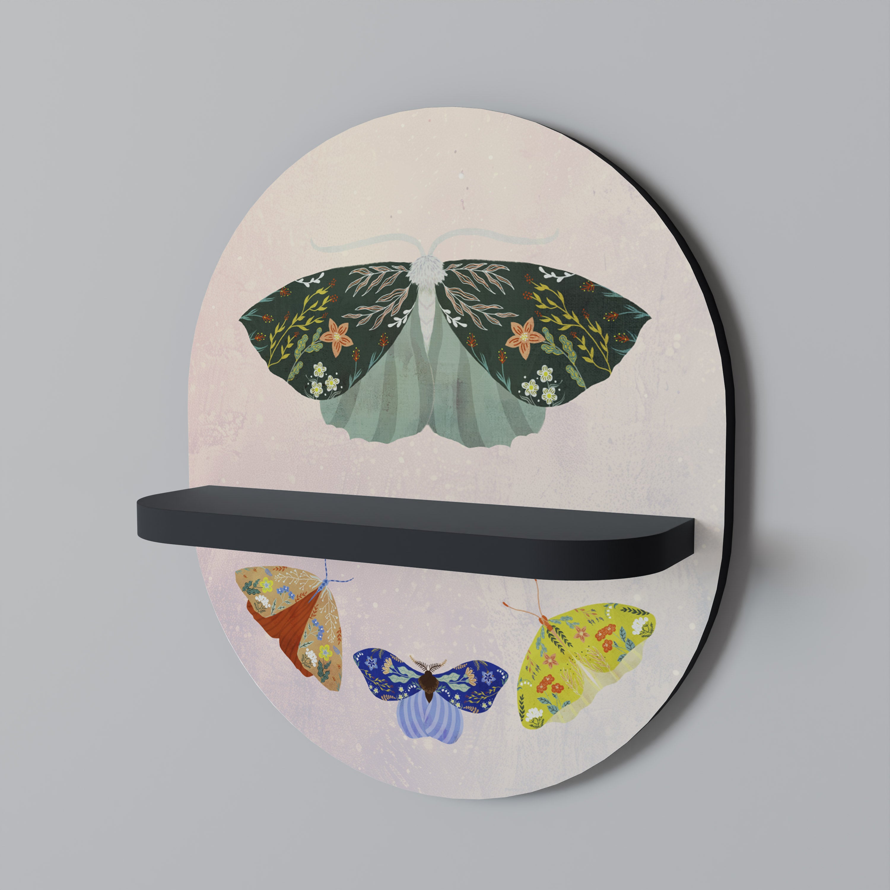 MOTH INTO THE LIGHT Decorative Art Shelf