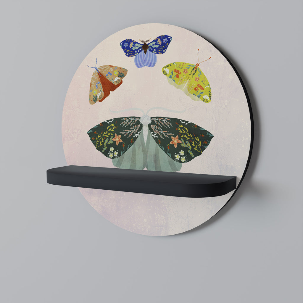 MOTH INTO THE LIGHT Decorative Art Shelf
