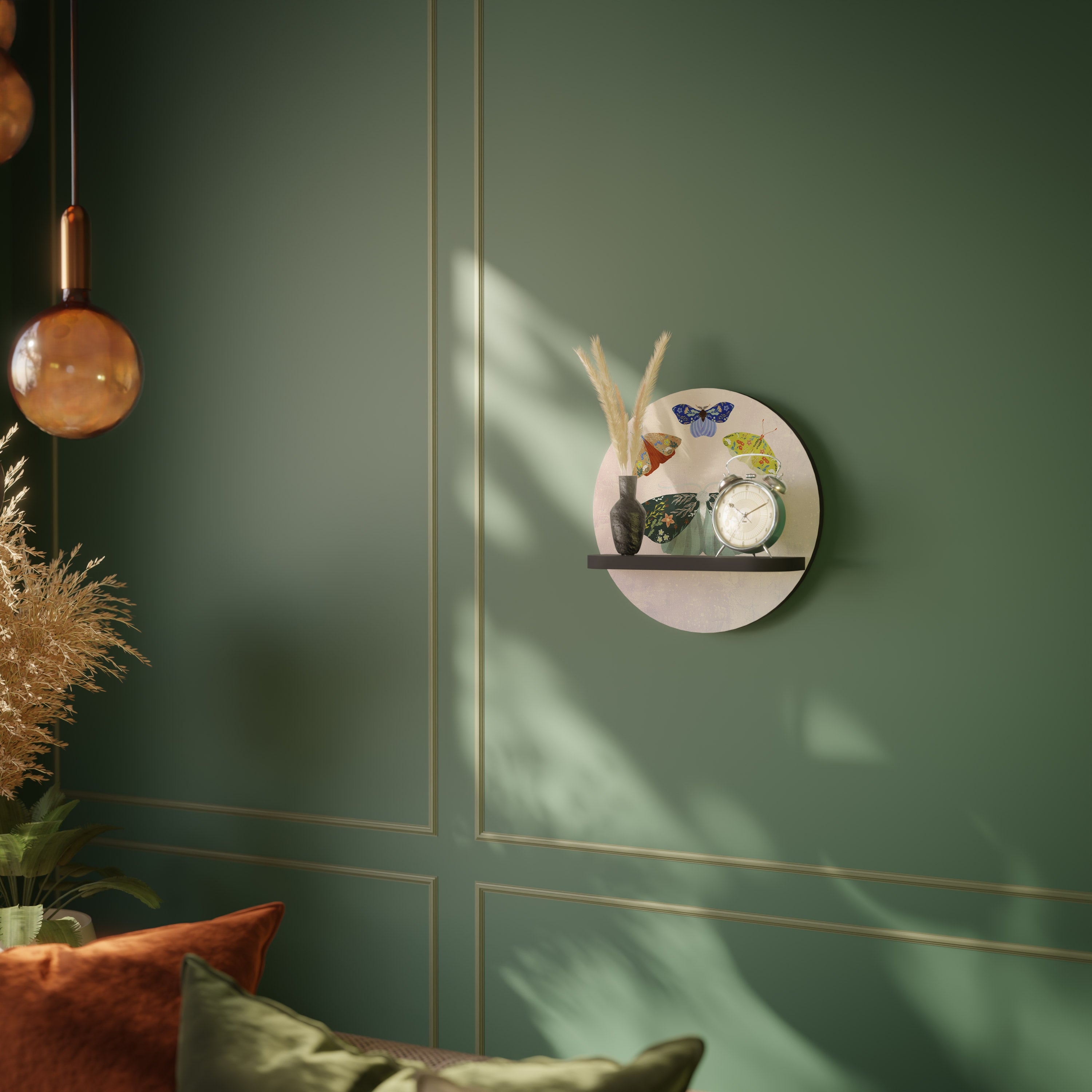 MOTH INTO THE LIGHT Decorative Art Shelf