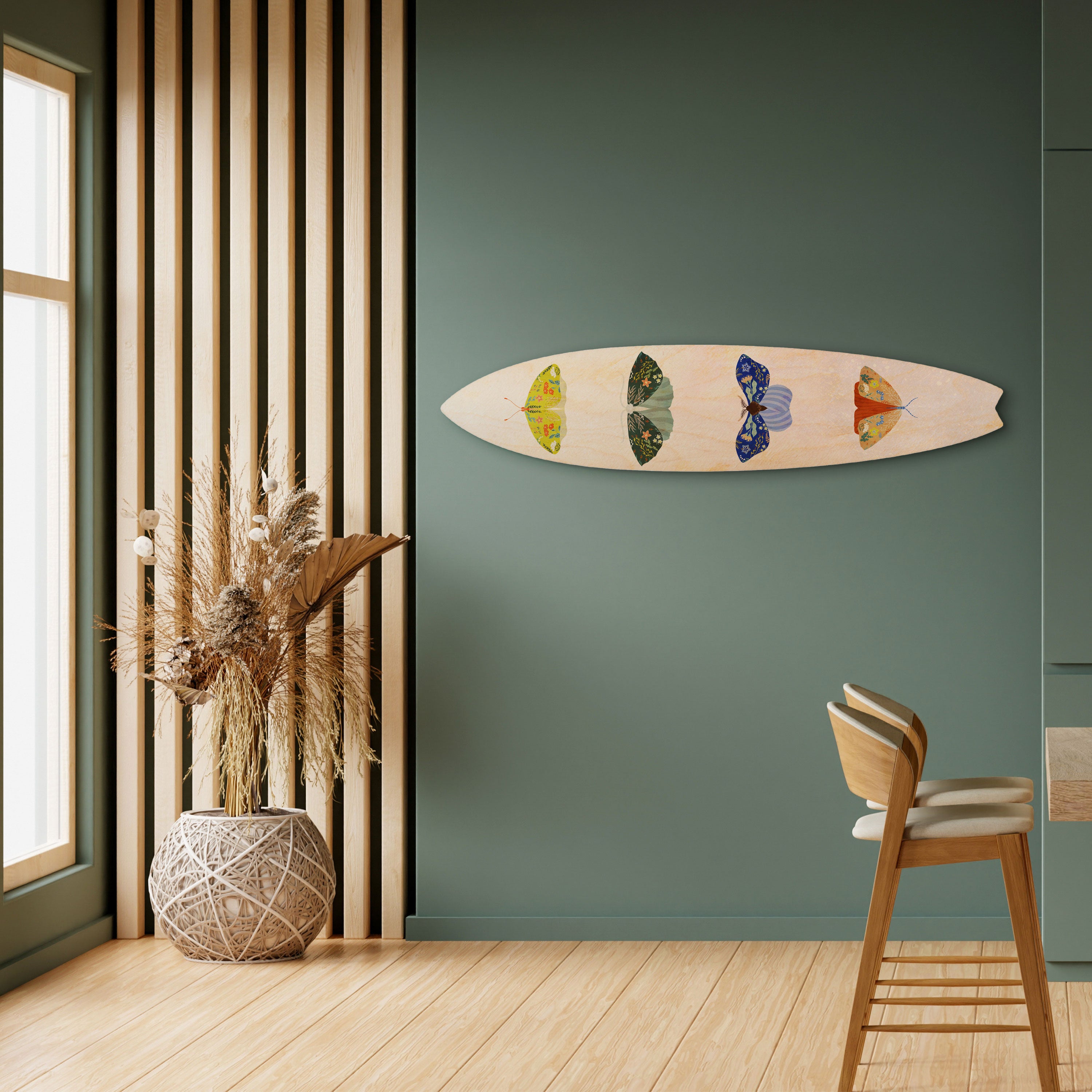 MOTH INTO THE LIGHT Deko-Surfboard