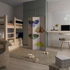 MOTH INTO THE LIGHT 3-Panel Room Divider