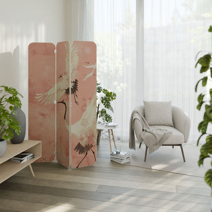 CRANE DANCE 3-Panel Plywood Room Divider