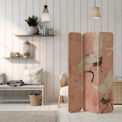 CRANE DANCE 3-Panel Plywood Room Divider