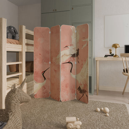 CRANE DANCE 4-Panel Plywood Room Divider