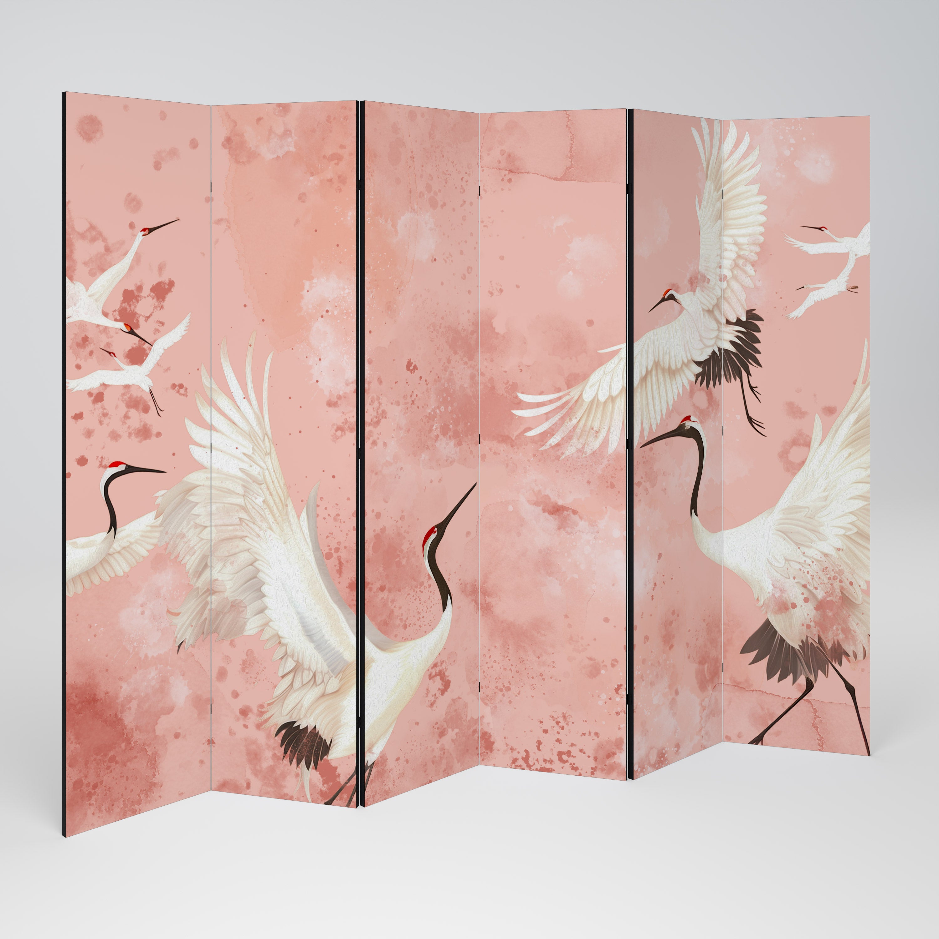 CRANE DANCE 6-Panel Room Divider
