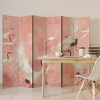 CRANE DANCE Biombo de 6 paneles