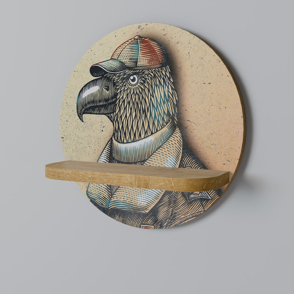 FEATHERED FASHIONISTA Decorative Art Shelf