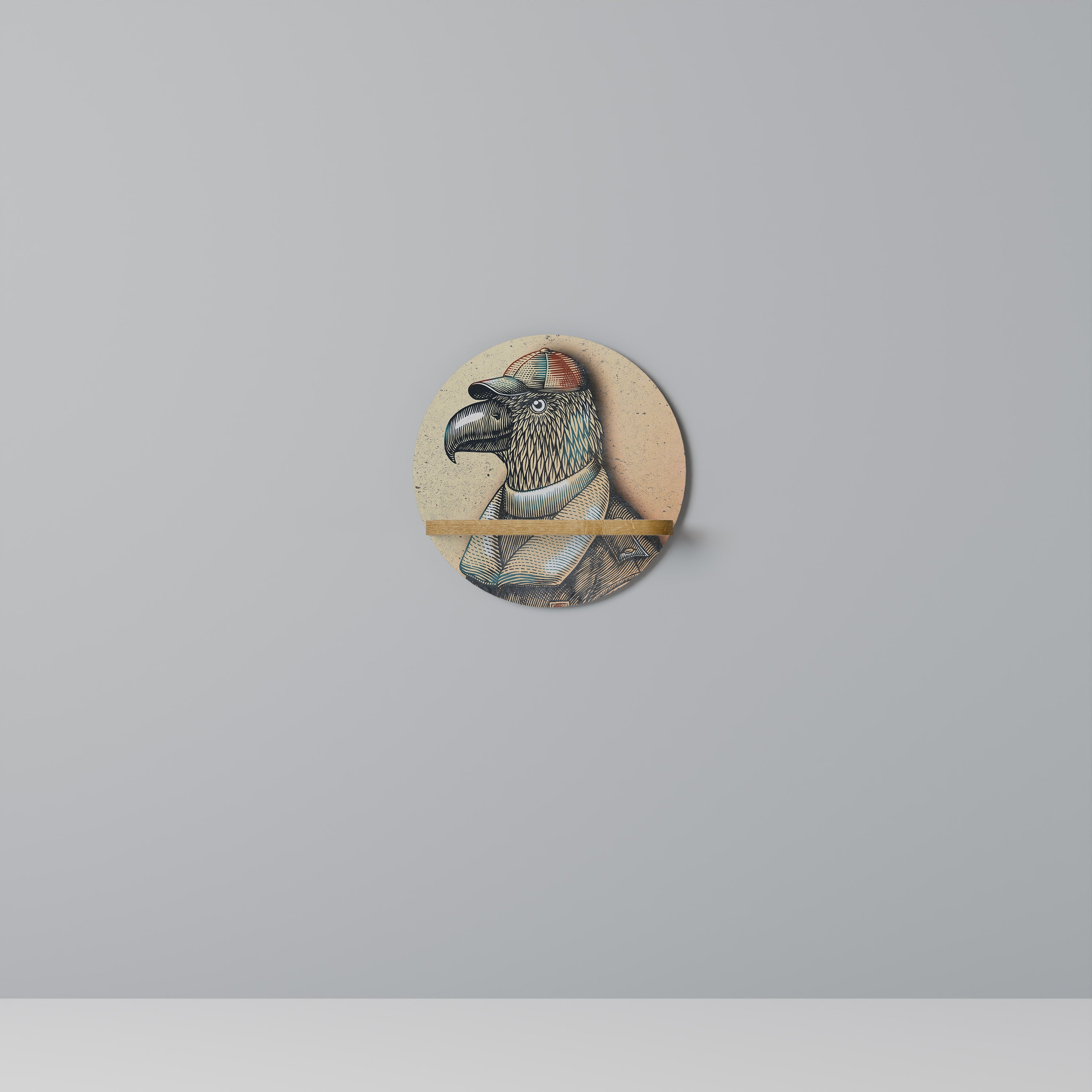 FEATHERED FASHIONISTA Decorative Art Shelf