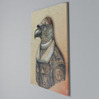 FEATHERED FASHIONISTA Quadro em tela vertical