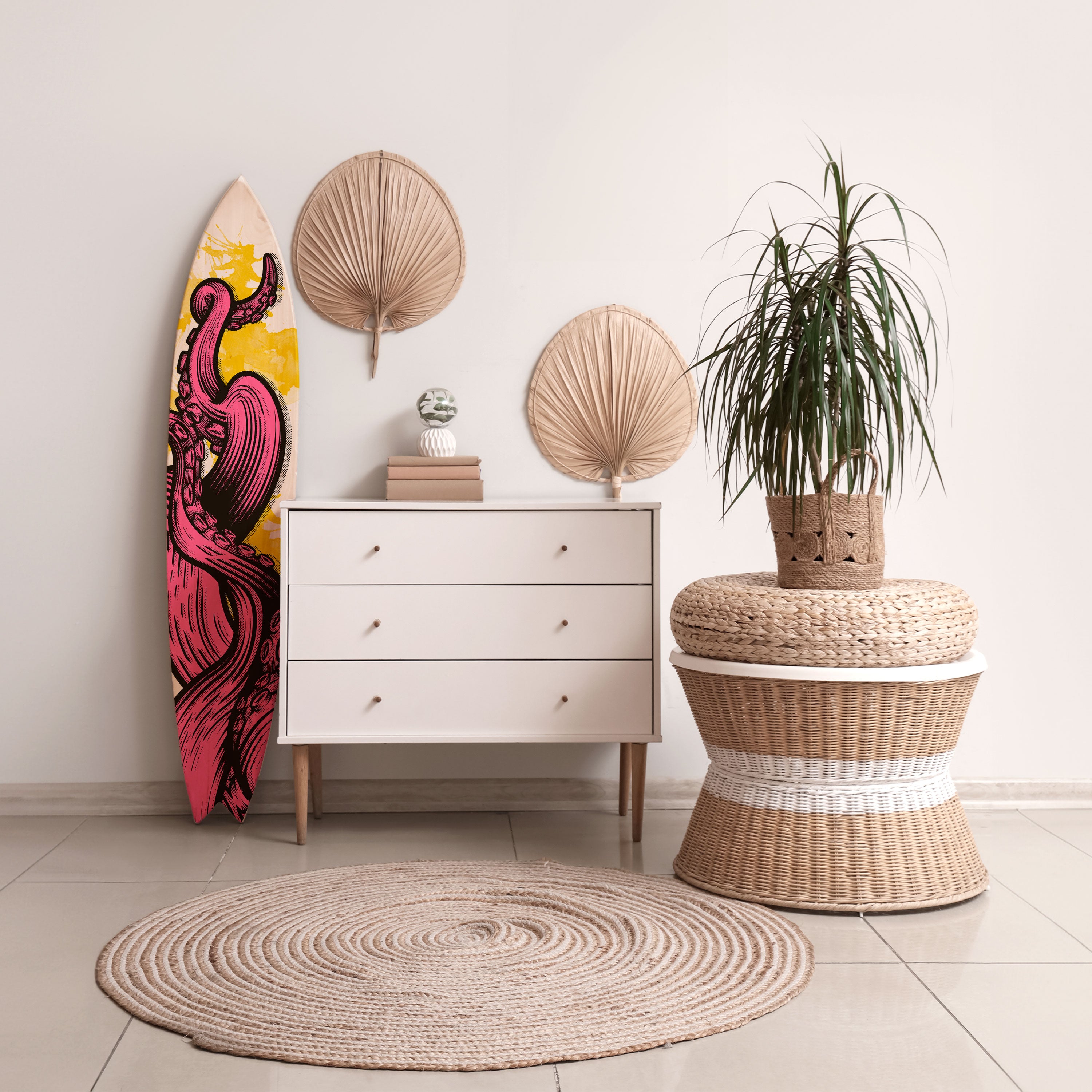 TENTACKLES DANCE Surfboard Decorative Panel