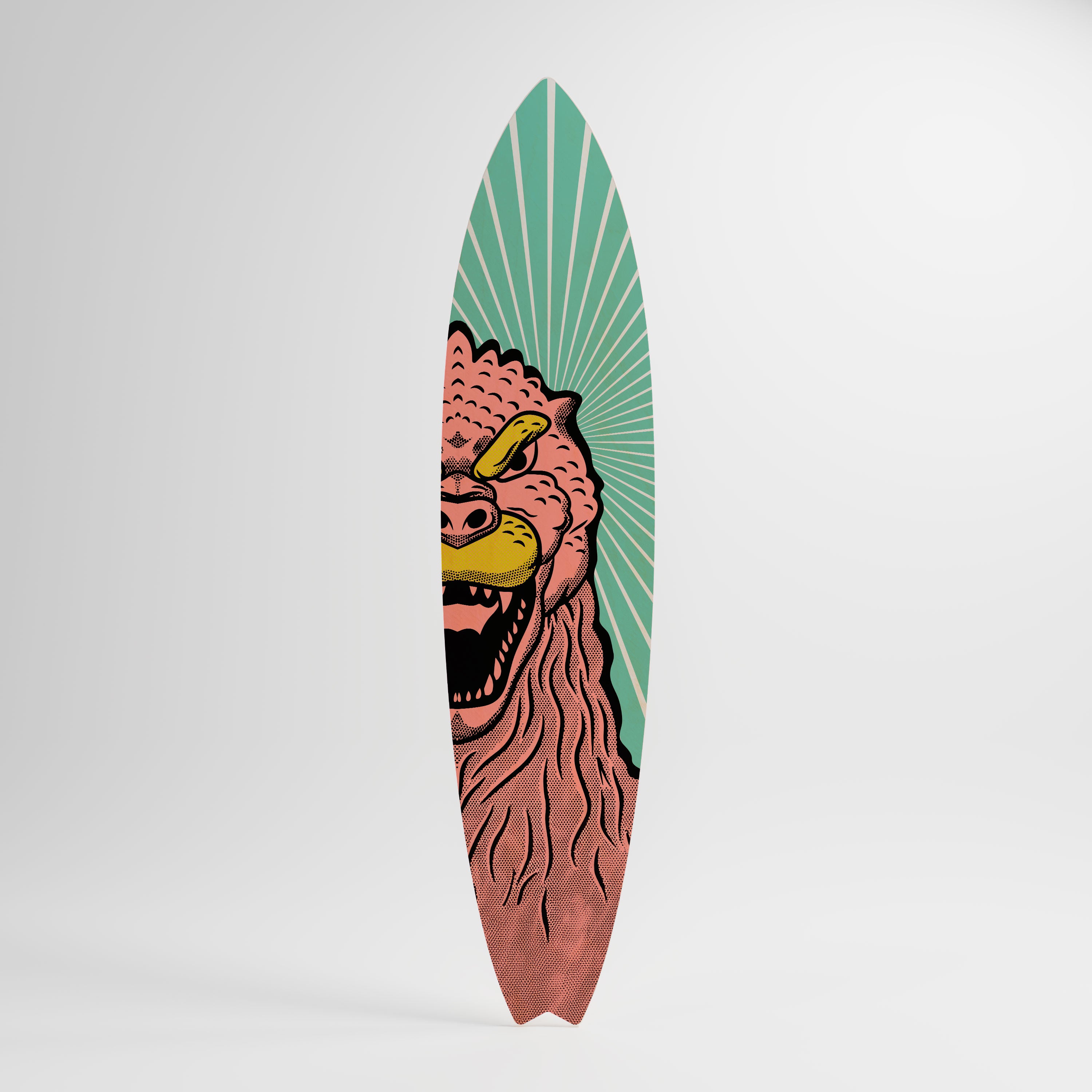 GODZILLA WELCOME Deko-Surfboard