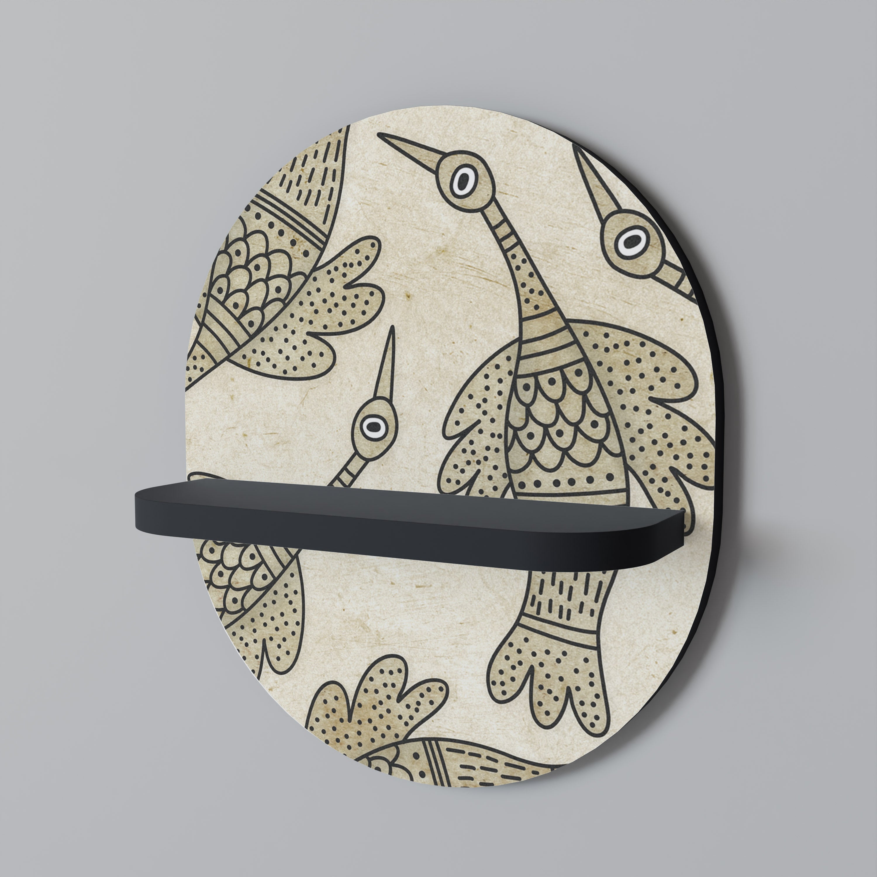 ALMONDINE SONGBIRD Decorative Art Shelf