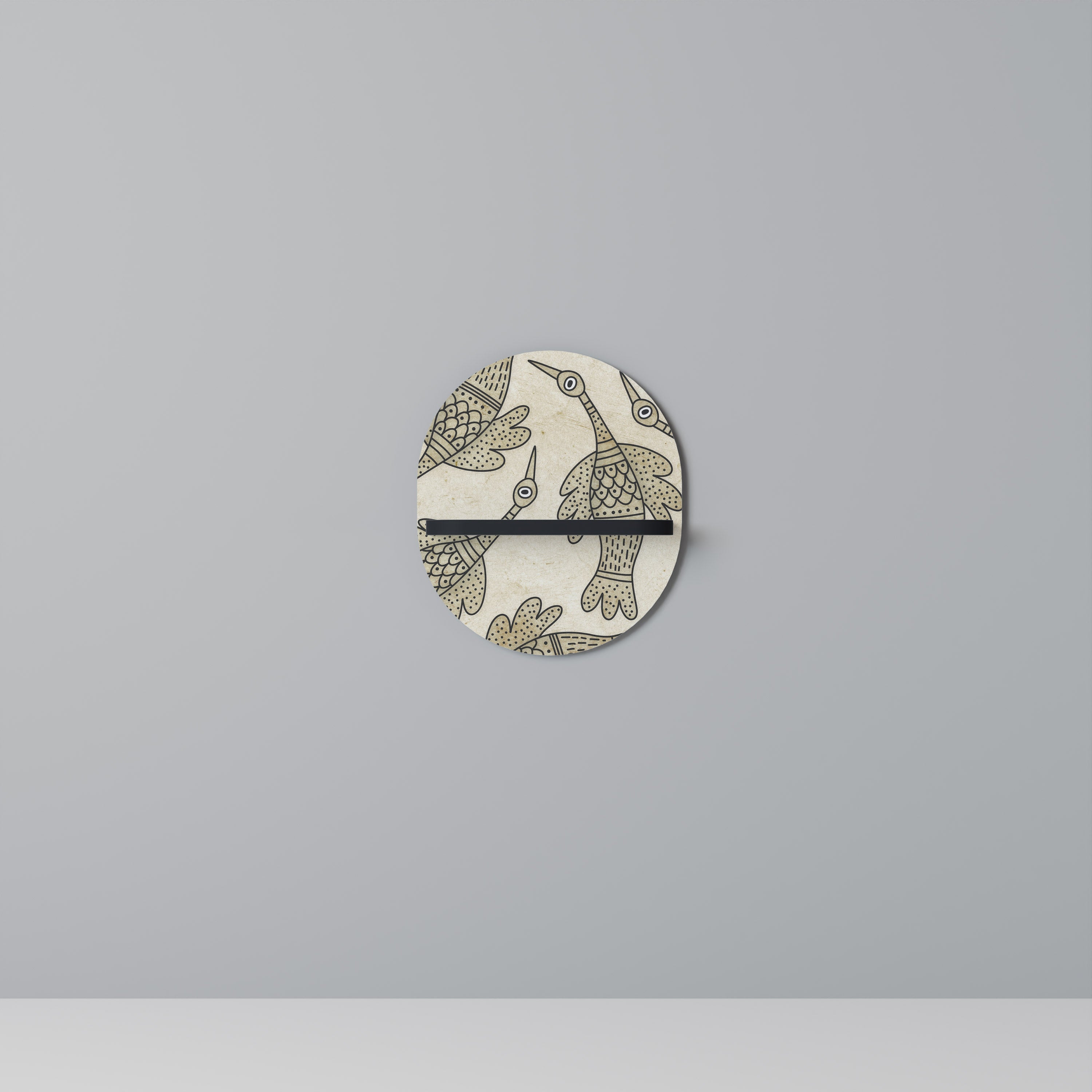 ALMONDINE SONGBIRD Decorative Art Shelf