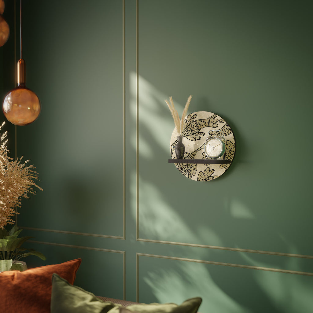 ALMONDINE SONGBIRD Decorative Art Shelf