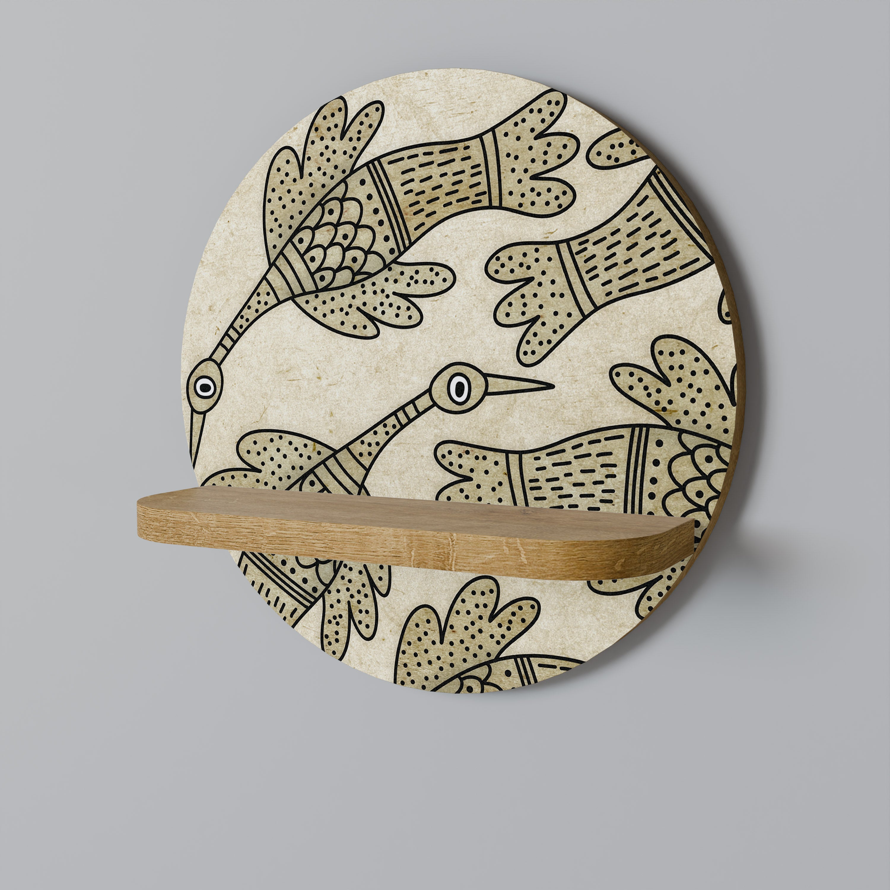 ALMONDINE SONGBIRD Decorative Art Shelf