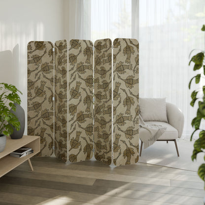 ALMONDINE SONGBIRD 5-Panel Plywood Room Divider