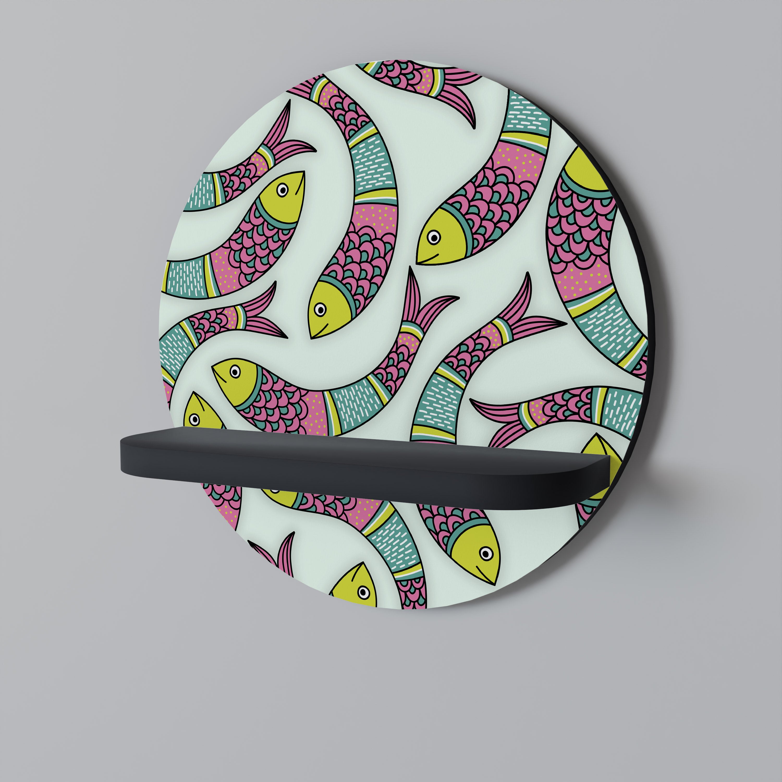 INDIAN FISH Decorative Art Shelf