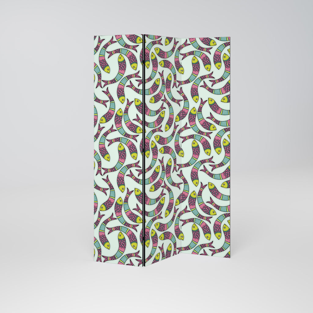 INDIAN FISH 3-Panel Room Divider