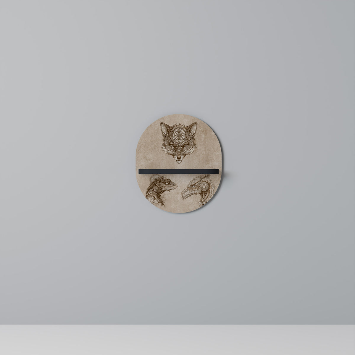 STEAMPUNK TRIO Estante Artístico