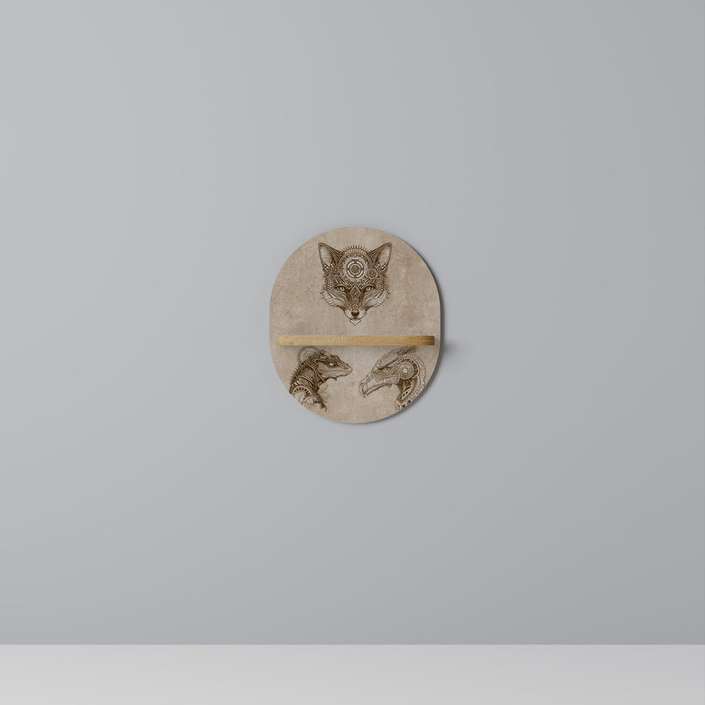 STEAMPUNK TRIO Decorative Art Shelf