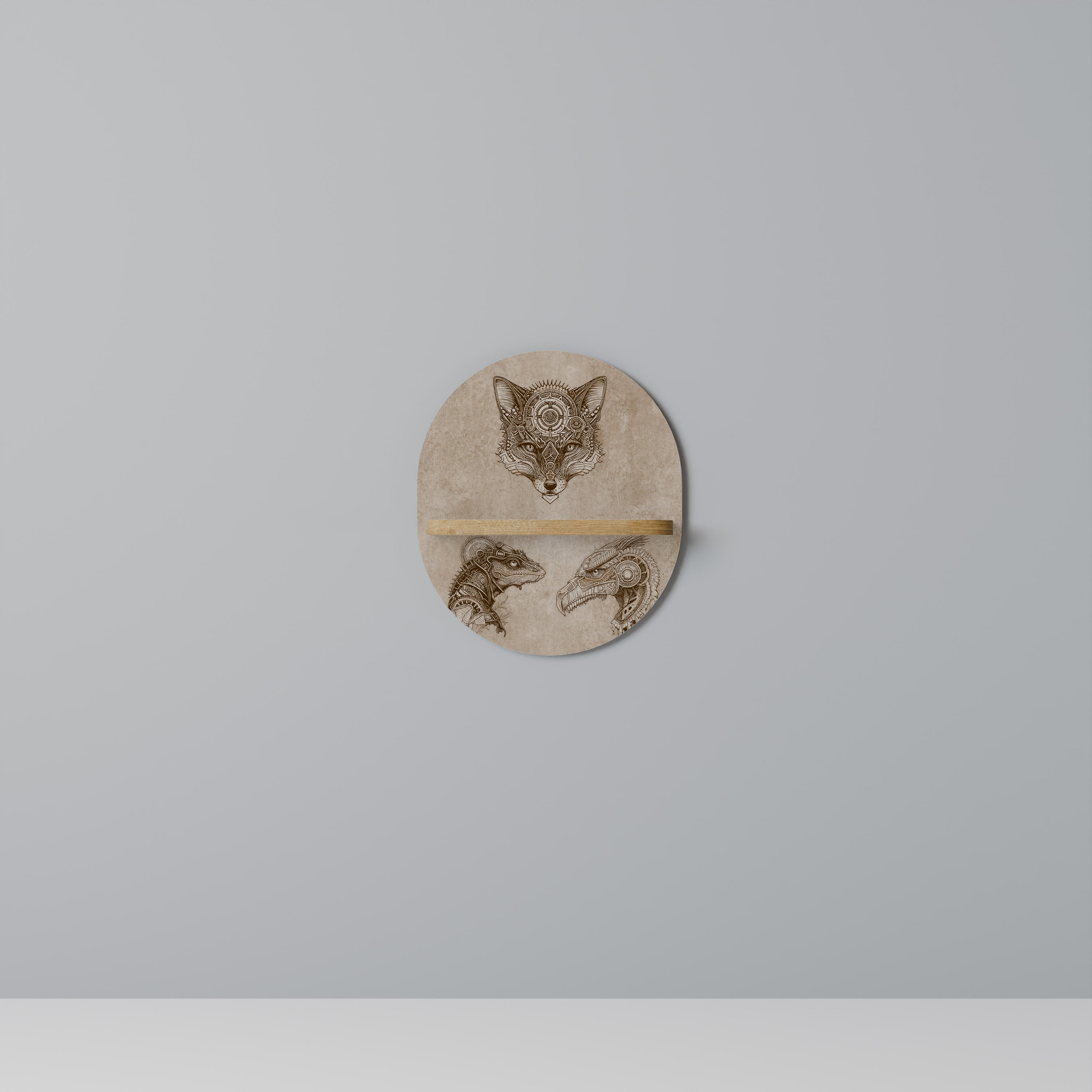 STEAMPUNK TRIO Decorative Art Shelf