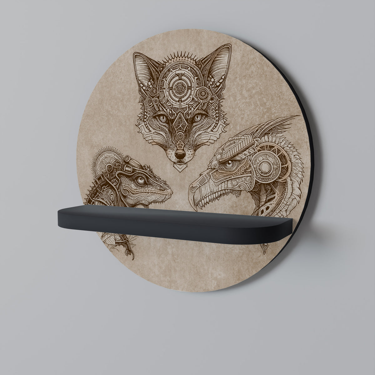 STEAMPUNK TRIO Estante Artístico