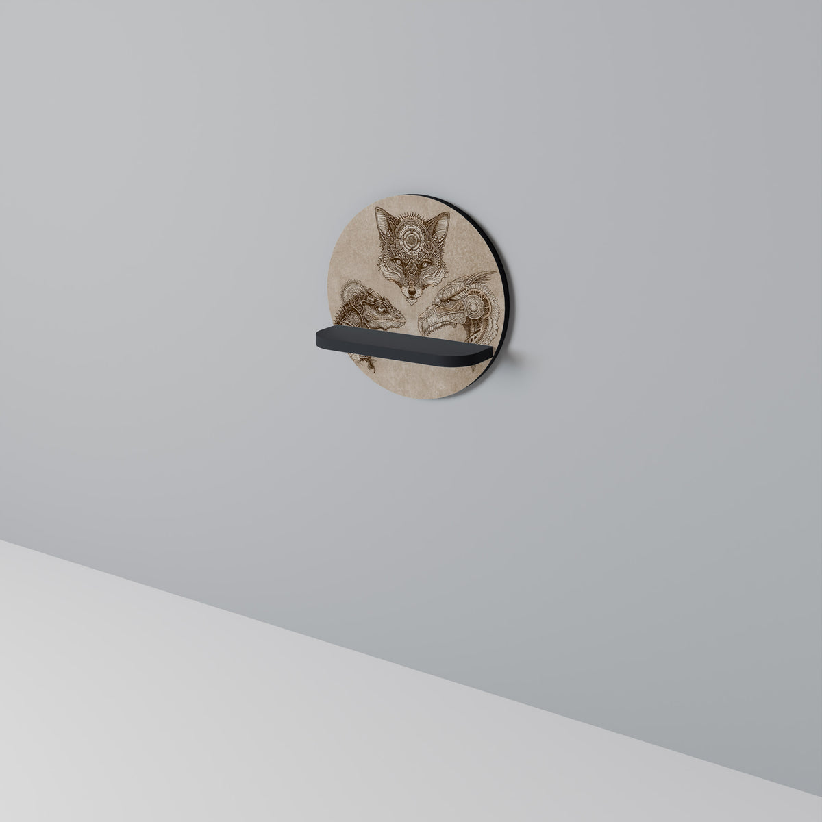 STEAMPUNK TRIO Estante Artístico